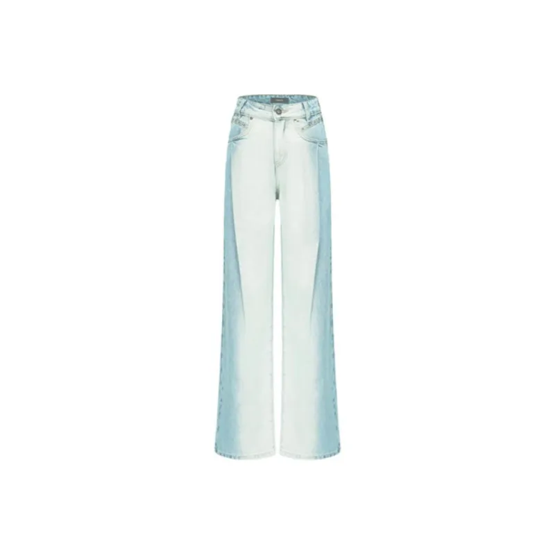 GIMING Jeans Women's Blue White-0