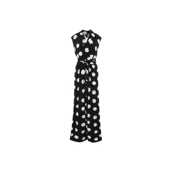 BESIONIA SS25 Jumpsuit Women's Black Pattern