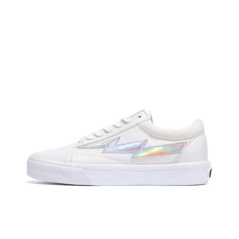 REVENFE X SPOTM x BURNING FLAME Slip Resistant, Abrasion Resistant, Breathable Low Top Canvas Shoes Unisex-25