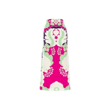 Valentino Floral Print Midi Skirt