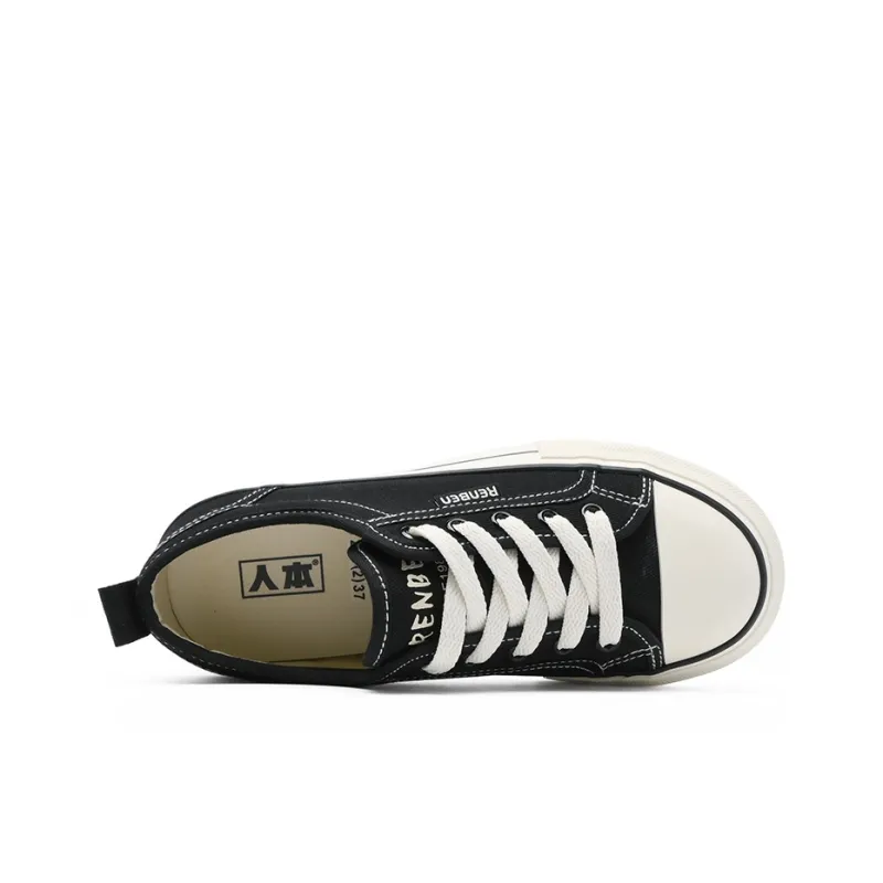RENBEN Lightweight, Wear resistant, And Non slip Low Top Canvas Shoes Women's-3