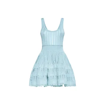 Alaia Crinoline Ribbed Minidress