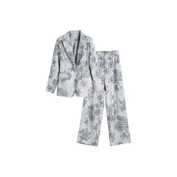 Hang Yi Court Casual Suit Women's Gray