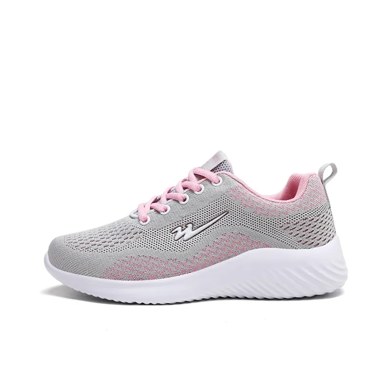Binary Running Shoes Women's Low Top Gray-0