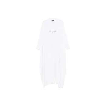 BALMAIN Logo print Maxi Dress