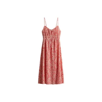 H&M Slip Dress Women's Red/Pattern