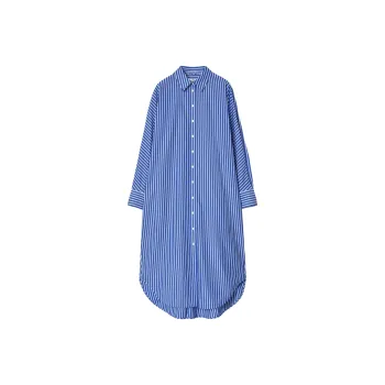 COS Long Sleeved Dresses Women's Blue Stripes