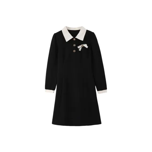 JOSR Long Sleeved Dress Women's Black