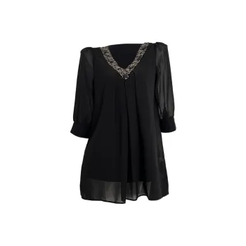 Icicofficial Long Sleeved Dresses Women's Black Dress