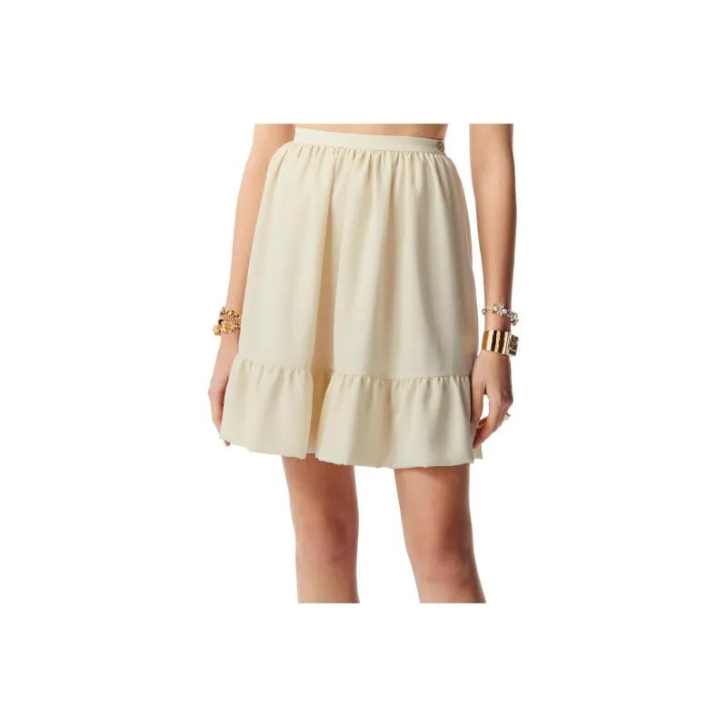 CHANEL SS23 Casual Short Skirts Women's Light Yellow-0
