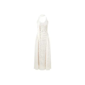 XIAOJUCHUANLI Sleeveless Dress Women's White