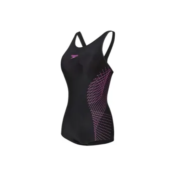 Speedo One Piece Swimsuits Women's Black/Neon Purple