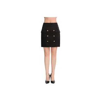 Blood Glitter Casual Short Skirts Women's Black