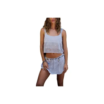 FREE PEOPLE Fuego Sweater Skirt Set Skirt Set Women's Xenon Blue