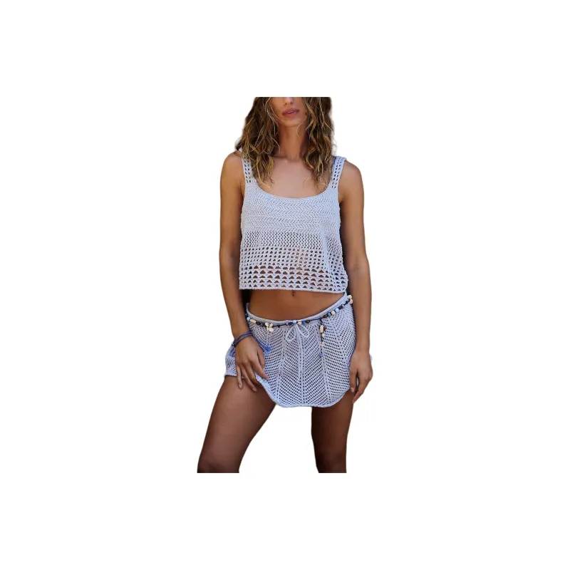 FREE PEOPLE Fuego Sweater Skirt Set Skirt Set Women's Xenon Blue-0
