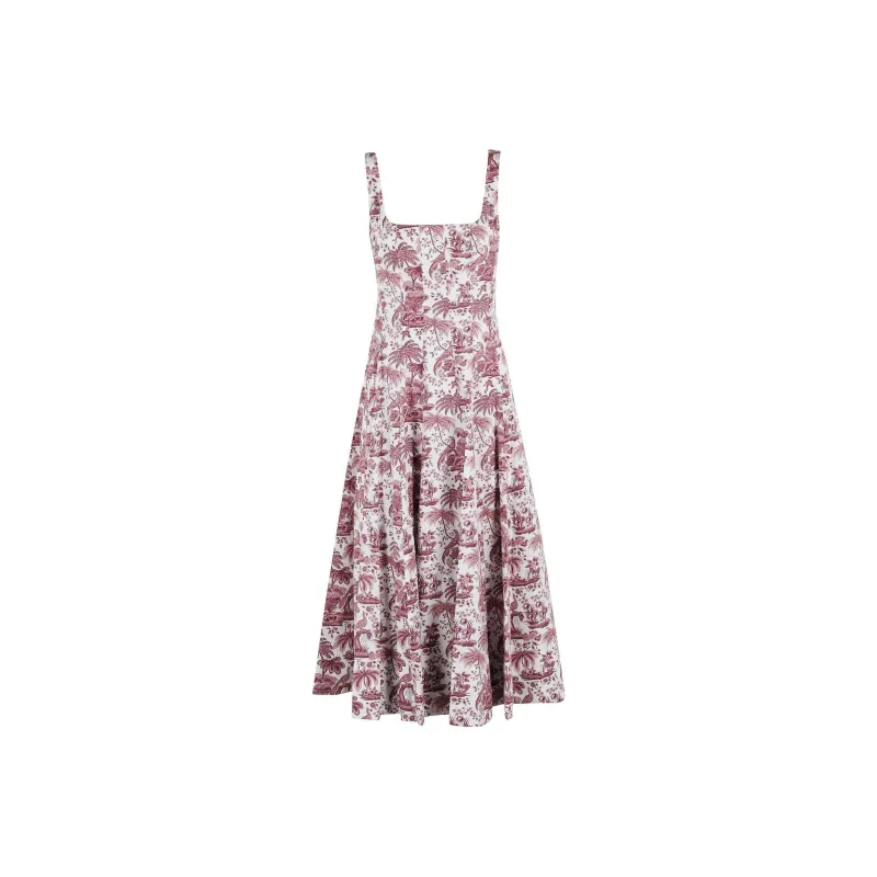 Staud Wells Sleeveless Midi Dress-0