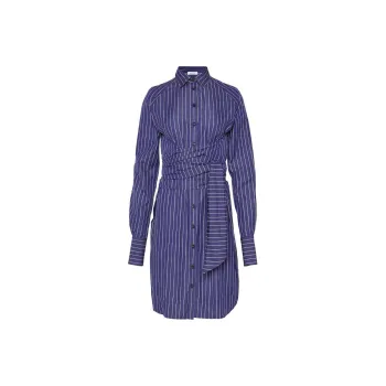 FERRAGAMO Pinstripe-pattern Cotton Shirtdress