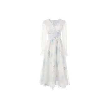Qiuerle Long Sleeved Dress Women's