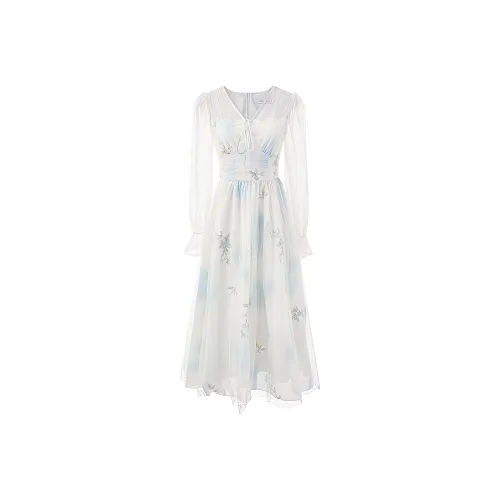Qiuerle Long Sleeved Dress Women's