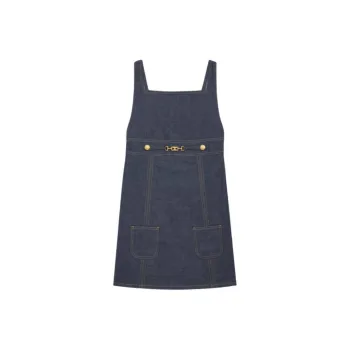 CELINE Sleeveless Dress Women's Original Indigo