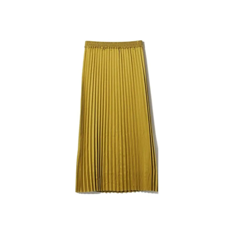Beams Casual Long Skirts Women's Yellow-0