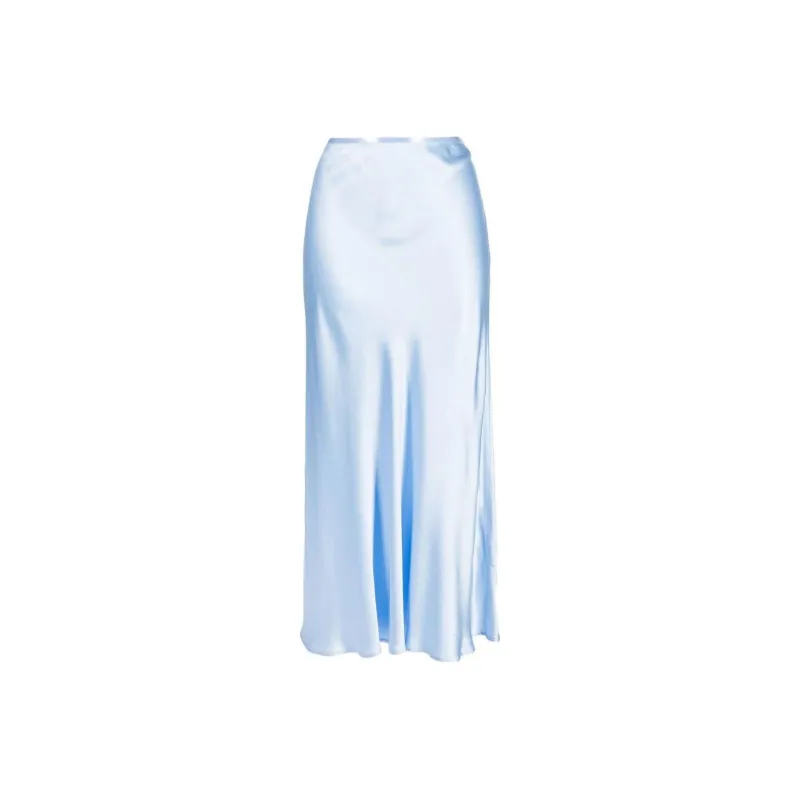 Rixo Casual Long Skirts Women's Blue-0