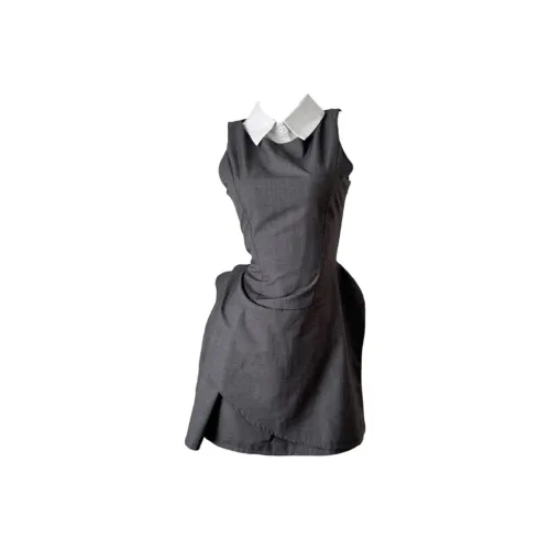 GLEE DIARY Sleeveless Dress Women's Gray