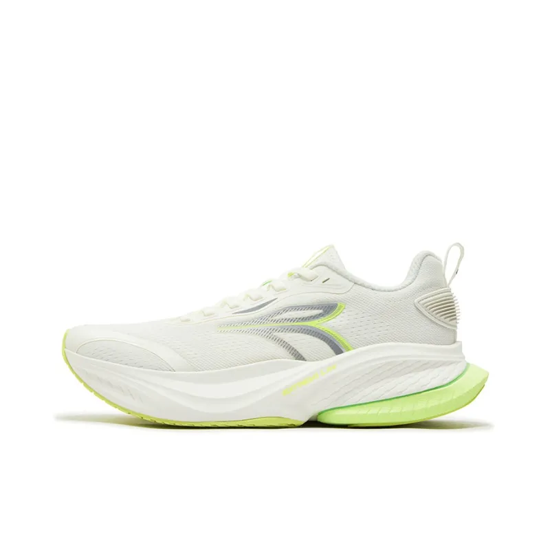 361° Shock Absorbers Slip Resistant Breathable Low Top Casual Running Shoes Men's Feather White-0