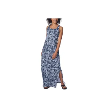 Columbia PFG Freezer Sleeveless Dress Women's Preppy Marine Blue