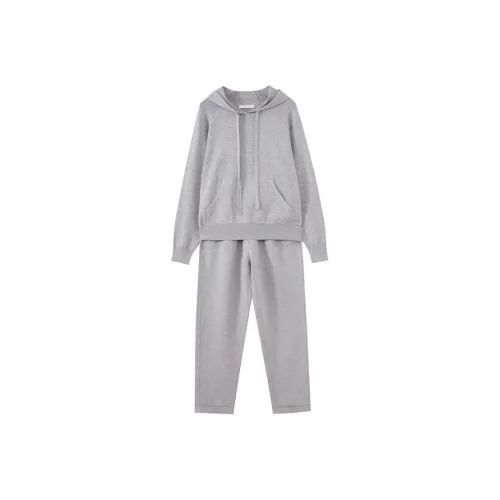 SHUIYUNJIAN Casual Suit Women's Light Gray