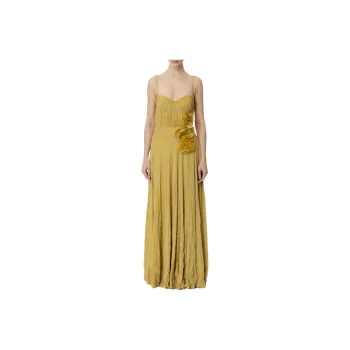 Elisabetta Franchi Floral appliqué Gown