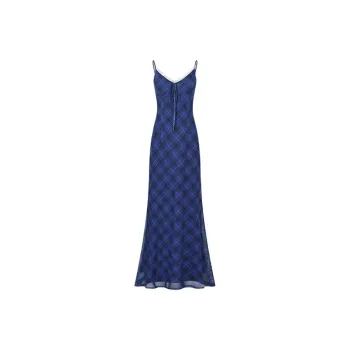 SISC Slip Dresses Women's Navy Blue