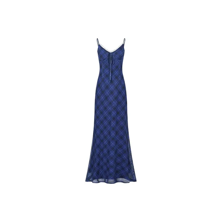 SISC Slip Dresses Women's Navy Blue-0