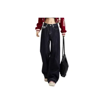 YINLEI Jeans Women's Denim Dark Blue