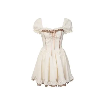 Incolore Short-Sleeved Dresses Women's Apricot