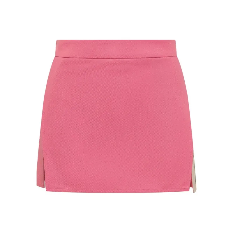 PALM ANGELS Stripe detail A line Miniskirt-0