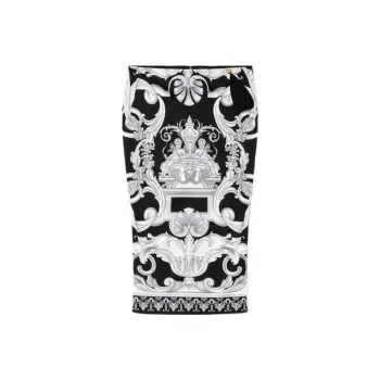 VERSACE Silver Baroque Midi skirt
