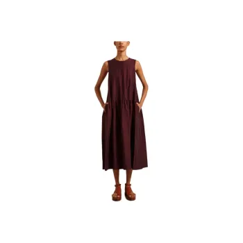 MaxMara Sleeveless Dress Women's Dark Red