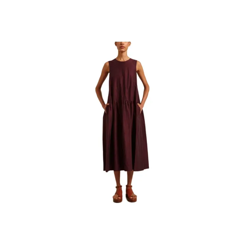 MaxMara Sleeveless Dress Women's Dark Red-0