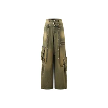 BE ALL KABUTO Jeans Women's Yellow Green