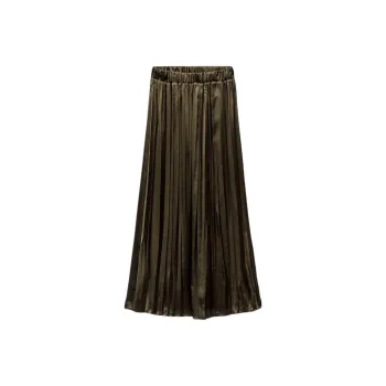 ZARA Casual Long Skirts Women's Khaki
