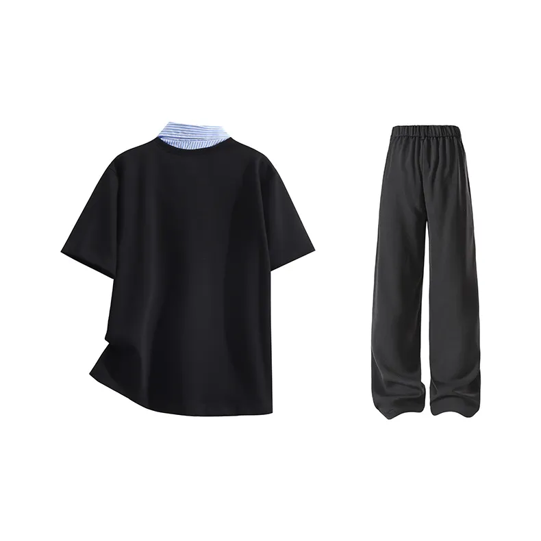 BRUMAIRE Polo Shirt Unisex Black Comes With Brooch-5