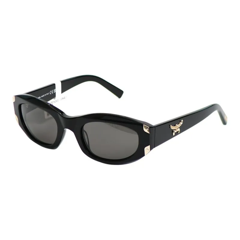 MCM Plate Frame Irregular Shape Sunglasses Women's Black-0