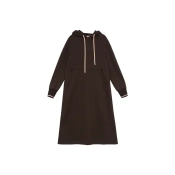 KERANPUJIAN Long Sleeved Dress By Koran Women's Nucleus Brown