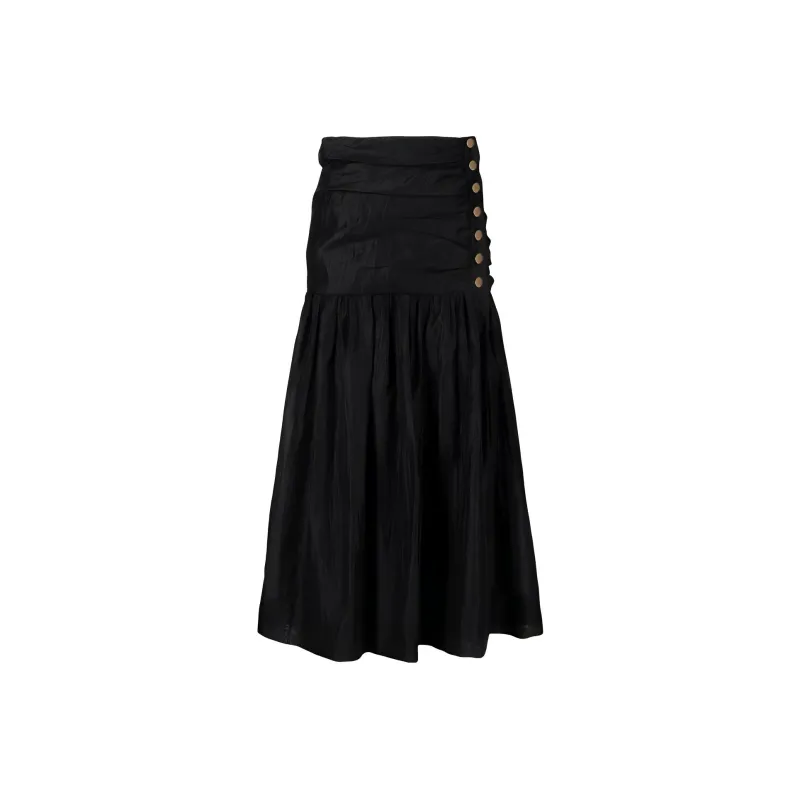 Sandro Casual Long Skirt Women's Black-0