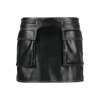 PHILOSOPHY DI LORENZO SERAFINI Faux-leather Mini Skirt