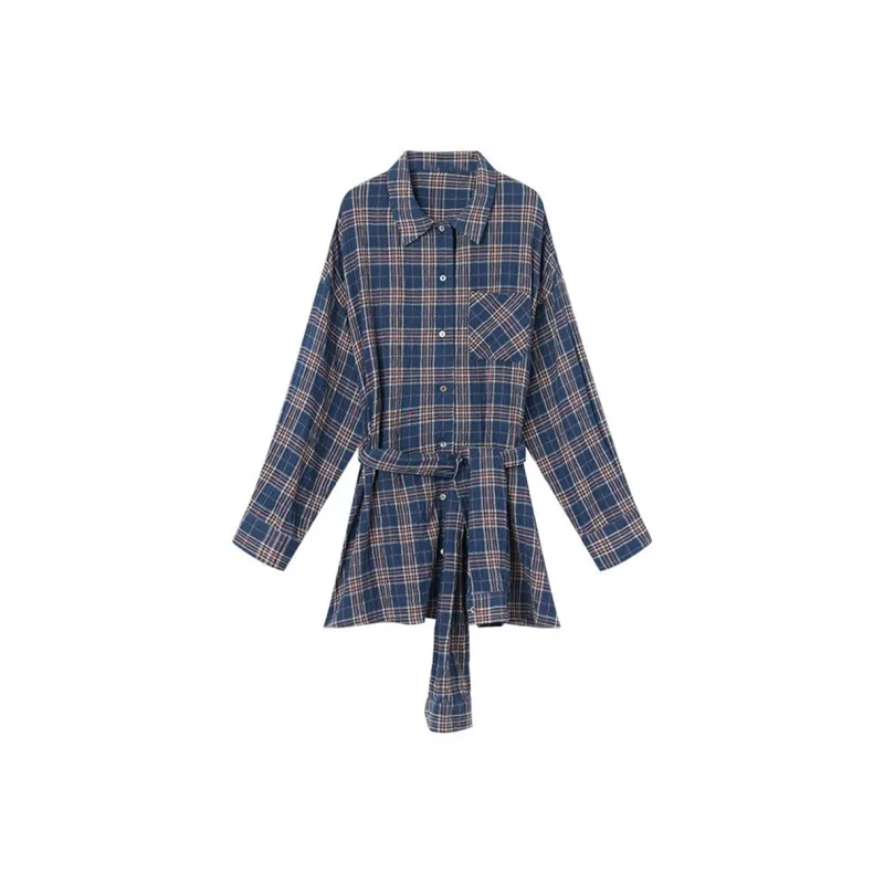 RTNH Long Sleeved Dress Women's Blue-0