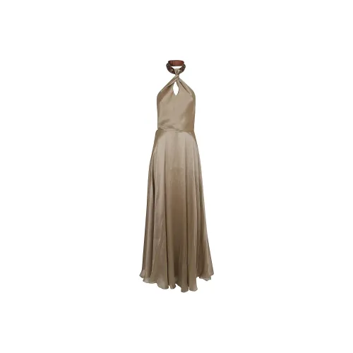 Ralph Lauren Sherri Halterneck Backless Gown