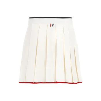 THOM BROWNE Pleated Mini Skirt