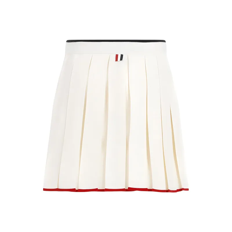 THOM BROWNE Pleated Mini Skirt-0